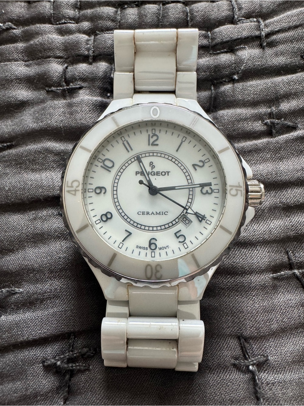 Peugeot Ceramic White Women's Watch